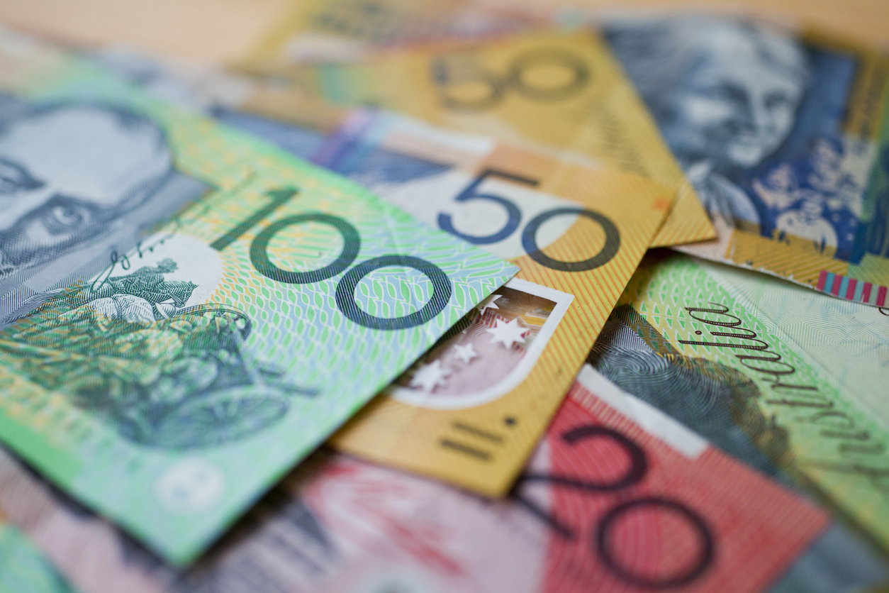 Australian money background